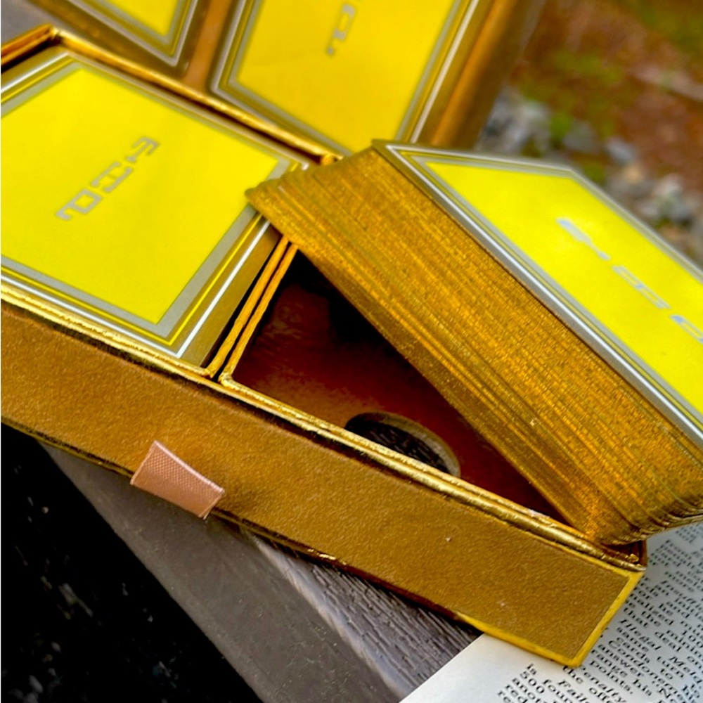 😍 1951 MCM Mid Century Modern Gold edge playing CARDS
